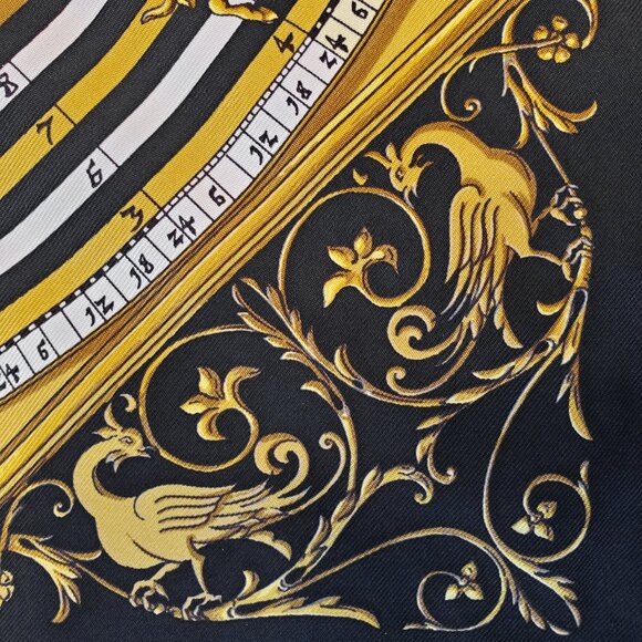 Hermes DIES ET HORE Astrology Carre 40 Petit Silk Twill Scarf - Picture 9 of 12